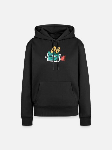 Kino - Frauen Premium Bio Hoodie - Schwarz