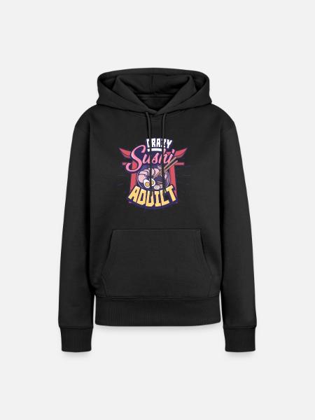 Sushi - Frauen Premium Bio Hoodie - Schwarz