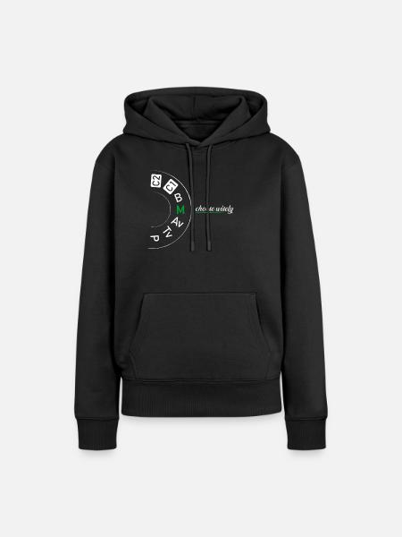 Kamera Fotografen Spruch - Frauen Premium Bio Hoodie - Schwarz