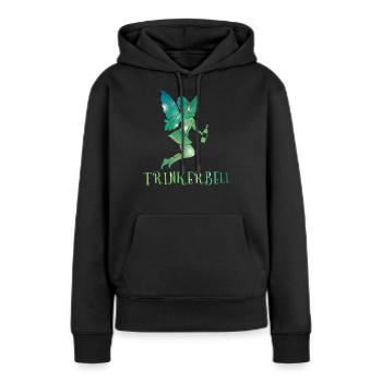 Trinkerbell Lustiges Shirt Damen Partygeschenk - Frauen Premium Bio Hoodie - Schwarz - Vorne - Julia (174cm)