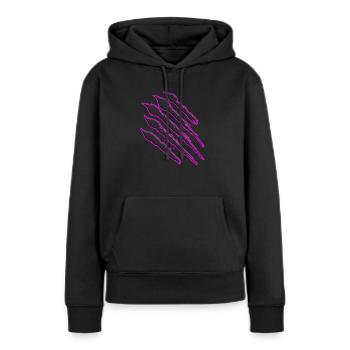 Scratch Monster Scratch Bear's Paw - Sweat à capuche Premium bio Femme - noir - Devant - Julia (174cm)