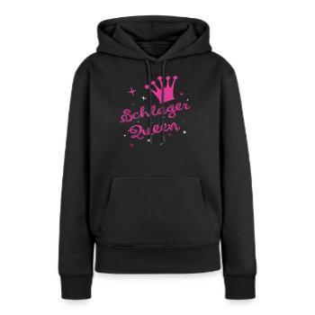Schlager Queen Party Popmusik Tanzmusik Geschenk - Frauen Premium Bio Hoodie - Schwarz - Vorne - Julia (174cm)