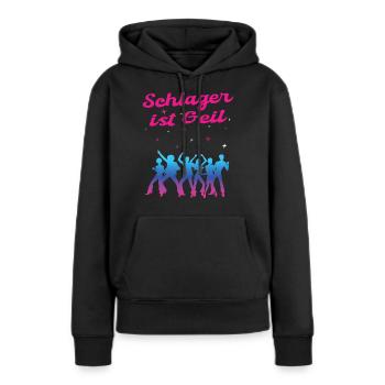 Schlager Geil Party Popmusik Tanzmusik Geschenk - Frauen Premium Bio Hoodie - Schwarz - Vorne - Julia (174cm)