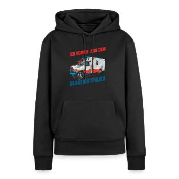 Sanitäter Krankenwagen Notfall Rettungshelfer - Frauen Premium Bio Hoodie - Schwarz - Vorne - Julia (174cm)