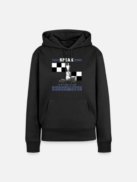 Schach, Schach Schachmatt, Schach Schachfiguren - Frauen Premium Bio Hoodie - Schwarz
