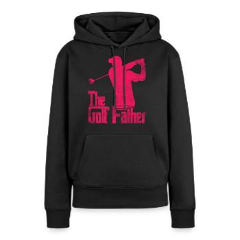 Golf Golfplatz Golfschläger - Frauen Premium Bio Hoodie - Schwarz - Vorne - Julia (174cm)
