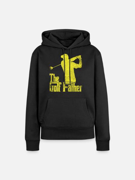 Golf Golfplatz Golfschläger - Frauen Premium Bio Hoodie - Schwarz