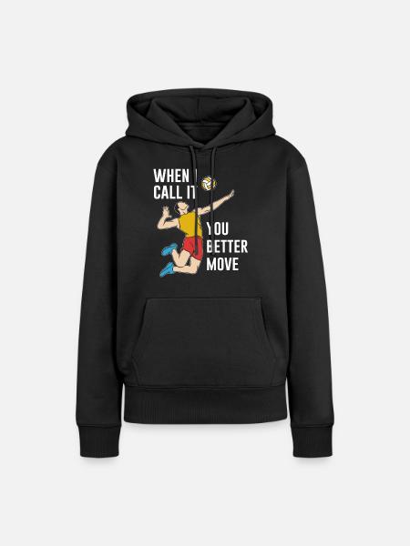 Volleyball Volleyballer - Frauen Premium Bio Hoodie - Schwarz