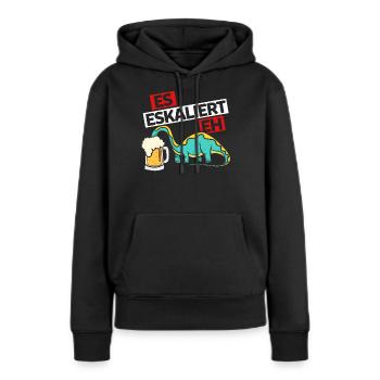 Es Eskaliert Eh Junggesellenabschied Bier Saufen - Frauen Premium Bio Hoodie - Schwarz - Vorne - Julia (174cm)