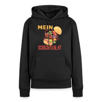 Burger, Burger hamburger, Burger Burger fleisch - Frauen Premium Bio Hoodie - Schwarz - Vorne - Julia (174cm)
