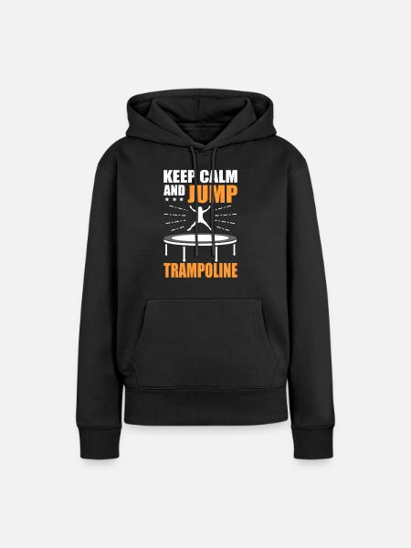 Trampolin - Frauen Premium Bio Hoodie - Schwarz