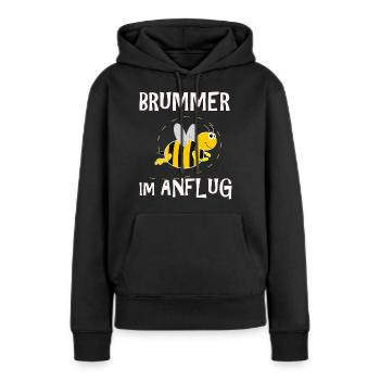 Brummer Im Anflug Pummel Hummel Imker Bienen Honig - Frauen Premium Bio Hoodie - Schwarz - Vorne - Julia (174cm)