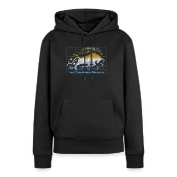 Bull Stock Market Trader Devisen Forex - Frauen Premium Bio Hoodie - Schwarz - Vorne - Julia (174cm)