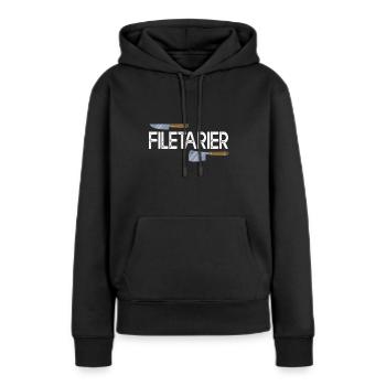 Filetarier Fleischfresser Rinderfilet Koch Griller - Frauen Premium Bio Hoodie - Schwarz - Vorne - Julia (174cm)