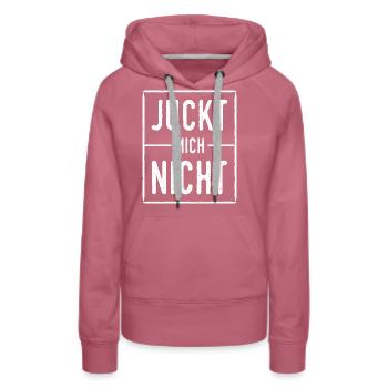 Juckt Mich Nicht Desinteresse Langweilig Geschenk - Frauen Premium Bio Hoodie - Malve - Vorne - Isabella (175cm)