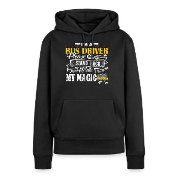 Busfahrer Ich bin ein Busfahrer Shirts - Frauen Premium Bio Hoodie - Schwarz - Vorne - Julia (174cm)