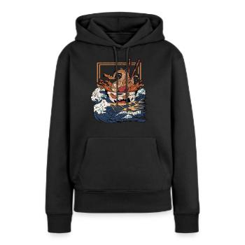 Ramen Kawaii Anime Japan Noodles Shirt Ramen Bowl - Women’s Premium Organic Hoodie - black - Front - Julia (174cm)