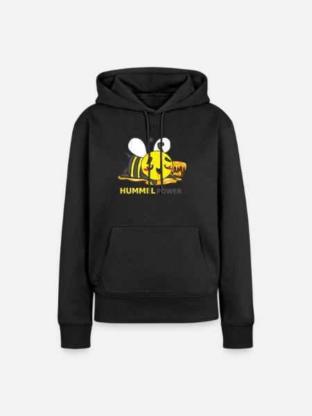 HUMMEL - Frauen Premium Bio Hoodie - Schwarz