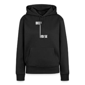 Deep House Rave EDM - Women’s Premium Organic Hoodie - black - Front - Julia (174cm)