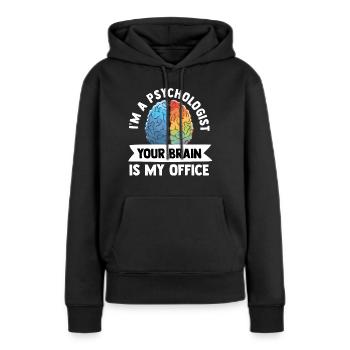 Psychologe - Frauen Premium Bio Hoodie - Schwarz - Vorne - Julia (174cm)