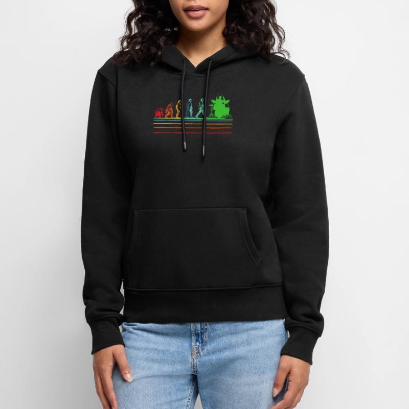 Drummer Evolution... Drummer Women’s Premium Organic Hoodie