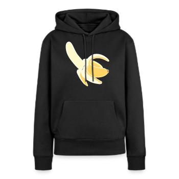 Banane Fruits Amoureux de banane Banane Hommes - Sweat à capuche Premium bio Femme - noir - Devant - Julia (174cm)
