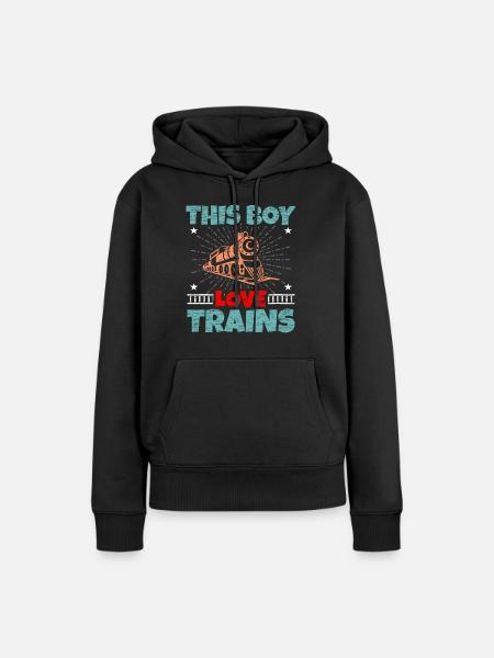 Zug - Dame Premium hoodie, økologisk bomuld - sort