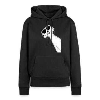 Suricate drôle avec des lunettes de soleil - Sweat à capuche Premium bio Femme - noir - Devant - Julia (174cm)