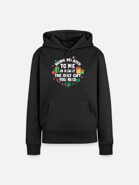 Weihnachten Lustig Weihnachtsgeschenk - Frauen Premium Bio Hoodie - Schwarz