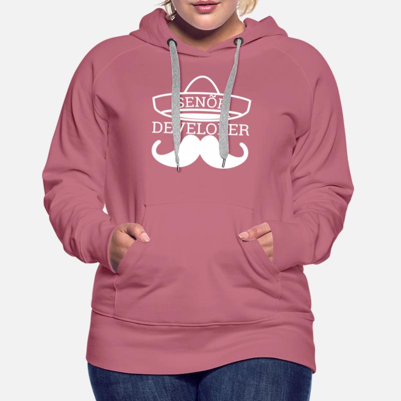 "Senor Developer, Senior Developer" Programmierer Frauen Premium Bio Hoodie