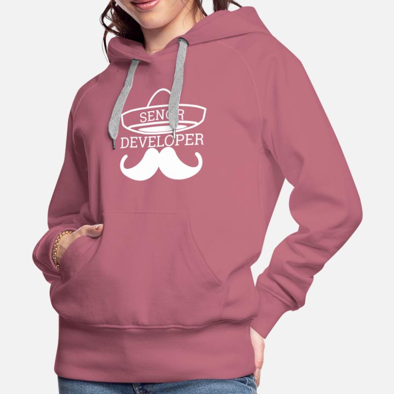 "Senor Developer, Senior Developer" Programmierer Frauen Premium Bio Hoodie