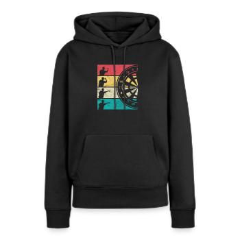 Dart Darts Bullseye Dartboard Dart Gift - Sweat à capuche Premium bio Femme - noir - Devant - Julia (174cm)