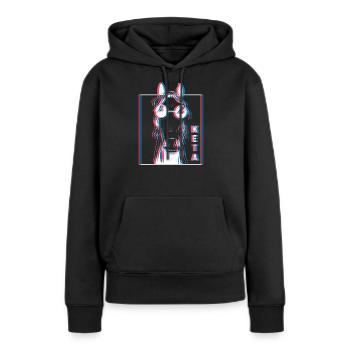 Keta Ketamine Pferd Drogen Party Techno - Frauen Premium Bio Hoodie - Schwarz - Vorne - Julia (174cm)