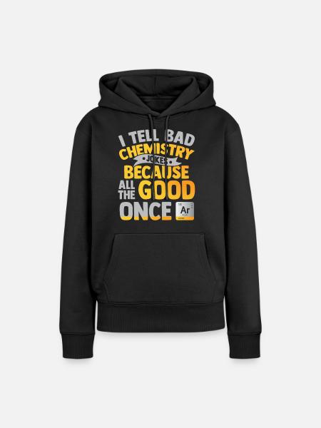 Chemie - Frauen Premium Bio Hoodie - Schwarz