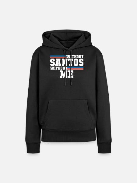 Santos - Frauen Premium Bio Hoodie - Schwarz