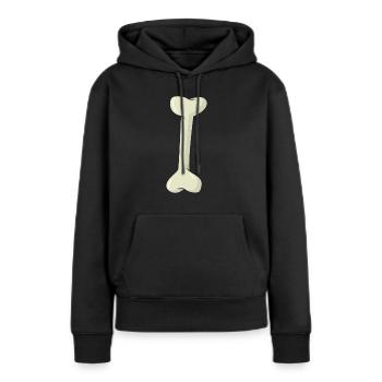 OS - Sweat à capuche Premium bio Femme - noir - Devant - Julia (174cm)