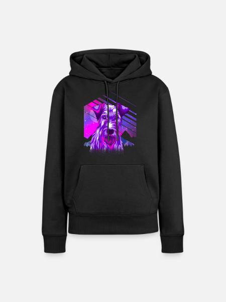 Irish Terrier Hund Geschenk - Frauen Premium Bio Hoodie - Schwarz