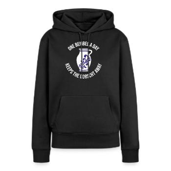 Bembel Most Krug Apfelwein-Krug Geschenk - Frauen Premium Bio Hoodie - Schwarz - Vorne - Julia (174cm)