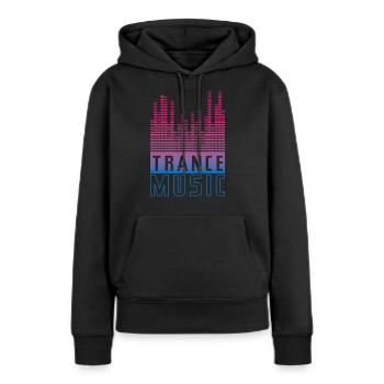 Synthesizer design for trance music fans - Women’s Premium Organic Hoodie - black - Front - Julia (174cm)