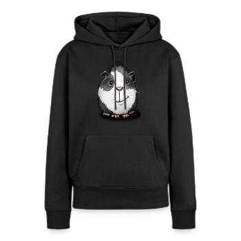 Cobaye insolent - Sweat à capuche Premium bio Femme - noir - Devant - Julia (174cm)