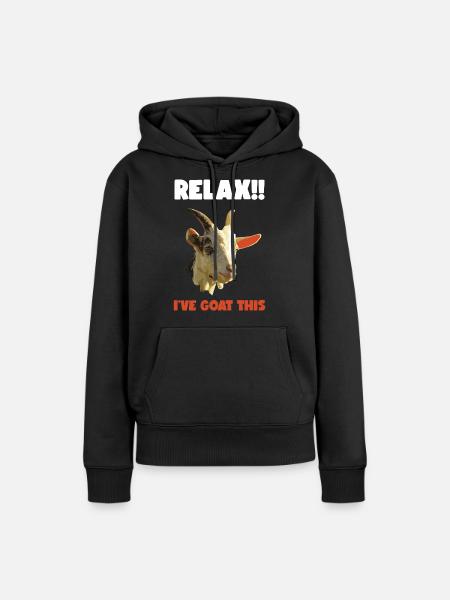 Geit geit - Vrouwen Premium Bio hoodie - zwart