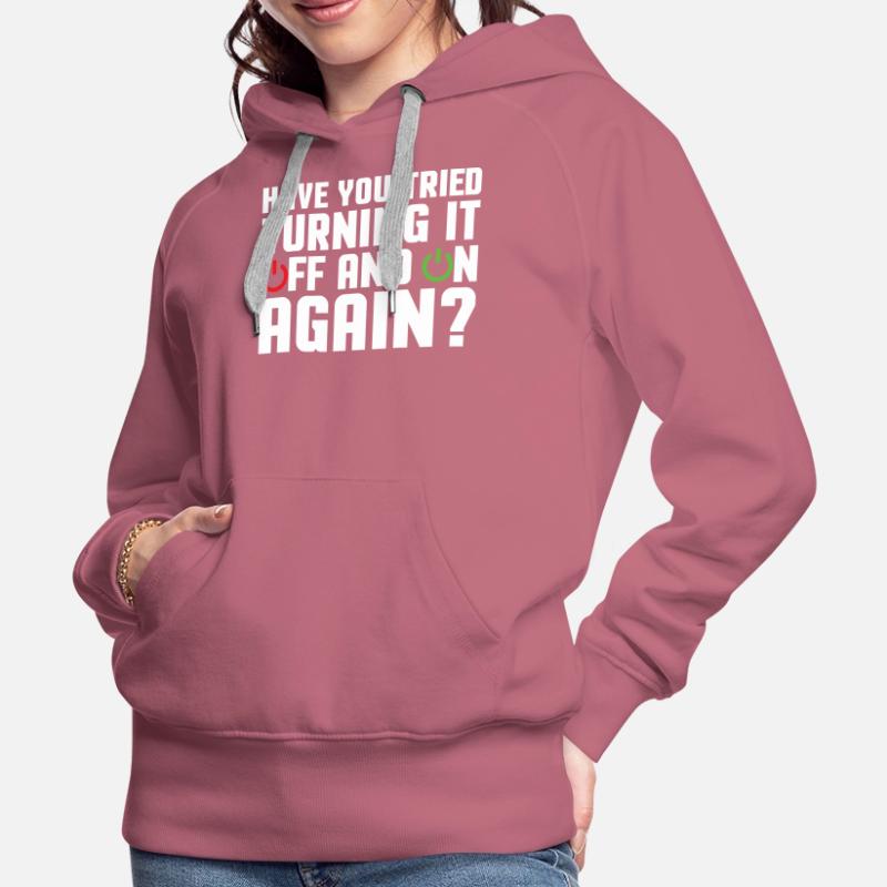 Support Programmer Tech Admin Funny Sayings Women’s Premium Organic Hoodie