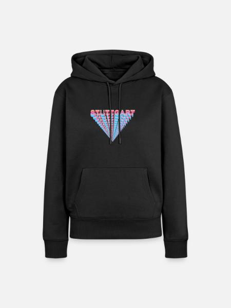 Stuttgart - Frauen Premium Bio Hoodie - Schwarz