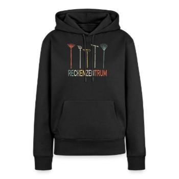 Rechenzentrum Rechen Garten Gärtner Geschenk - Frauen Premium Bio Hoodie - Schwarz - Vorne - Julia (174cm)
