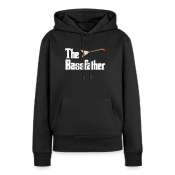Bassist - Sweat à capuche Premium bio Femme - noir - Devant - Julia (174cm)