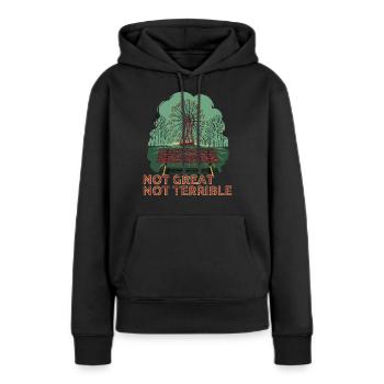 Not Great Not Terrible 3.6 Roentgen Tchernobyl - Sweat à capuche Premium bio Femme - noir - Devant - Julia (174cm)