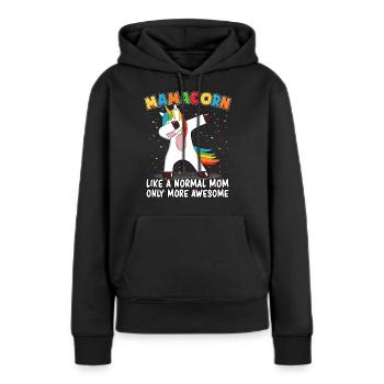Mamacorn Dabbing Unicorn Unicorn Mom Mom Mom Mom - Women’s Premium Organic Hoodie - black - Front - Julia (174cm)