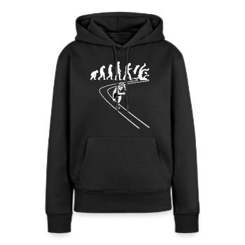 Inline-Skating Rollerskater Inline-Skater - Frauen Premium Bio Hoodie - Schwarz - Vorne - Julia (174cm)