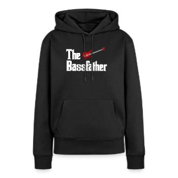 Bassist - Sweat à capuche Premium bio Femme - noir - Devant - Julia (174cm)