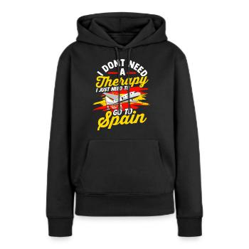 Espagne Tshirt Andalousie Spain Matador cadeau - Sweat à capuche Premium bio Femme - noir - Devant - Julia (174cm)
